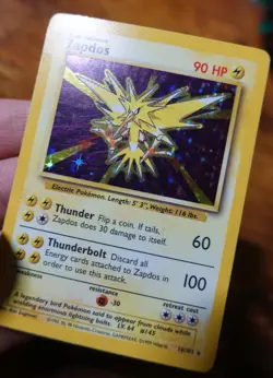Zapdos 16/102 Base Set Unlimited Holo Rare Pokemon Card LP/MP^ - Image 5