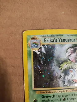 Heavily Damaged Erika's Venusaur Unlimited Pokemon TCG Gym Challenge 4/132 - Image 3