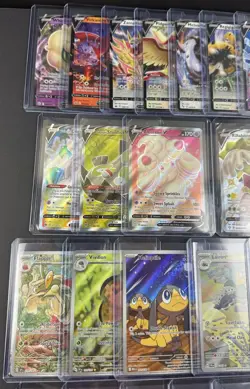 Pokemon TCG Mixed Full Art 45-Card Lot IR, VMax, Ex NM+ to LP Sleeved Top Loaded - Image 3