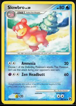 Slowbro 54/106 Uncommon Great Encounters Pokemon Card - Image 1