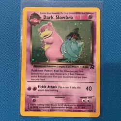 Dark Slowbro [HP] - 12/82 - Pokemon Team Rocket Unlimited Holo Rare Card WOTC - Image 1
