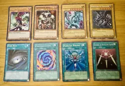 Yugioh Anime Legends Lot Blue Eyes Dark Magician Red Eyes + Spell Cards - Image 1