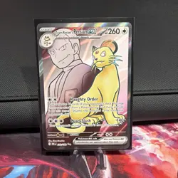 Team Rockets Persian EX 219/182 Destined Rivals Full Art Ultra Rare Card NM 2024 - Image 1