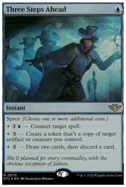 Outlaws of Thunder Junction #75 Three Steps Ahead Foil - Image 1