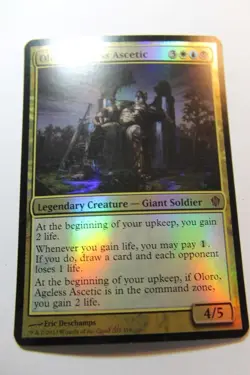 MTG Oloro Ageless Ascetic x1-Foil -Commander 2013 Oversized-Lightly Played - Image 1