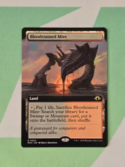 Bloodstained Mire (Extended Art) Modern Horizons 3 Regular - Image 1