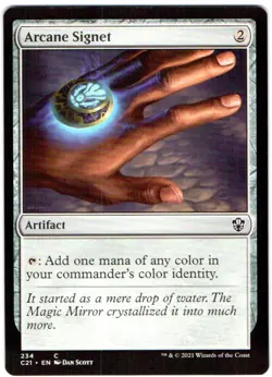 ARCANE SIGNET 234 MAGIC: THE GATHERING COMMANDER 2021 (C21) COMMON NONFOIL - Image 1