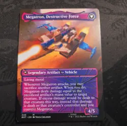 MTG Megatron, Tyrant *SHATTERED GLASS* BOT Transformers 26/60 NM - Image 4