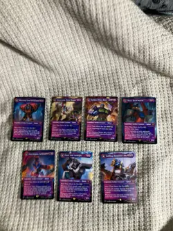 Mtg Lot Of 7 Non Foil Shattered Glass Transformers Universes Beyond Optimus NM - Image 1