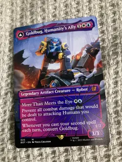 Mtg Lot Of 7 Non Foil Shattered Glass Transformers Universes Beyond Optimus NM - Image 2