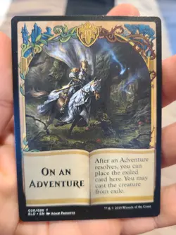 MTG ELD x5 On An Adventure ELD MTG Eldraine 20/20 TOKEN MINT Free Ship LOT of 5 - Image 2