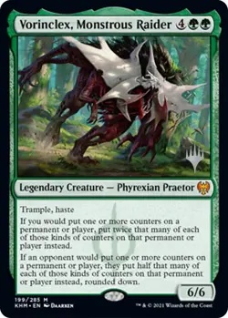 Vorinclex, Monstrous Raider Promo Pack: Kaldheim LP 199 - Image 1