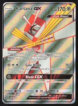 Kartana GX - 106/111 - Ultra Rare - Crimson Invasion - Pokemon Card - LP - Image 1