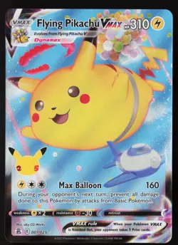 Flying Pikachu Vmax - 007/025 - Ultra Rare - Celebrations - Pokemon Card - VLP - Image 1