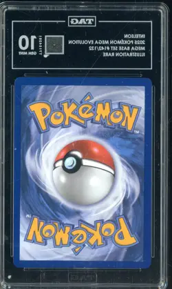 2025 Pokemon Mega Evolution Base Set #142/132 Inteleon Illustration Rare TAG 10 - Image 2