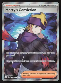 Morty's Conviction - 201/162 - Ultra Rare - Temporal Forces - Pokemon - LP - Image 1