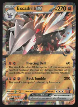 Excadrill ex - 046/086 - Double Rare - Black Bolt - Pokemon Card - NM/M - Image 1