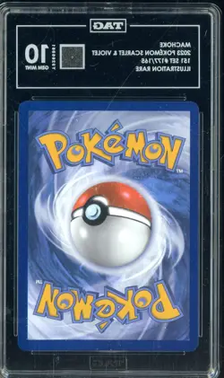 2023 Pokemon Scarlet & Violet 151 Set #177/165 Machoke Illustration Rare TAG 10 - Image 2