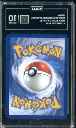 2025 Pokemon Mega Evolution Base Set #150/132 Steelix Illustration Rare TAG 10 - Image 2