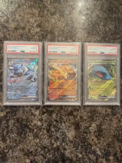 PSA 10 Charizard Venusaur Blastoise Sequential Set Pokemon 151 SV2a Japanese - Image 1
