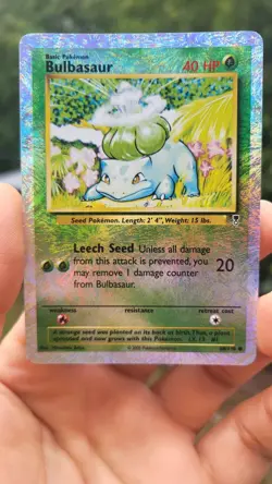 2002 Pokemon Bulbasaur Reverse Holo Legendary Collection Near Mint - Vintage - Image 5