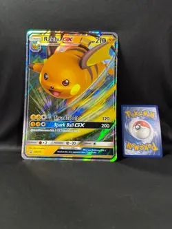 Raichu GX SM213 *JUMBO* - Sun & Moon Holo Promo - Pokemon TCG - LP - Image 1
