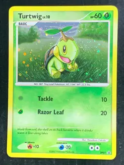 Pokemon Turtwig DP01 Diamond & Pearl Black Star Promo Holo - Image 1