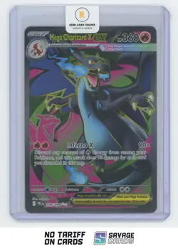 2025 Pokemon Mega Evolution Phantasmal Flames Mega Charizard X ex #109/094 Ultra - Image 1