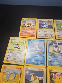 LP/MP Pokemon Base Set Partially Complete Uncommon Common Pikachu Wartortle WOTC - Image 2