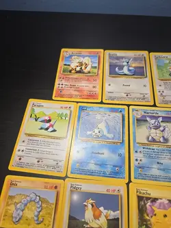 LP/MP Pokemon Base Set Partially Complete Uncommon Common Pikachu Wartortle WOTC - Image 3