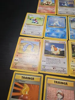 LP/MP Pokemon Base Set Partially Complete Uncommon Common Pikachu Wartortle WOTC - Image 5