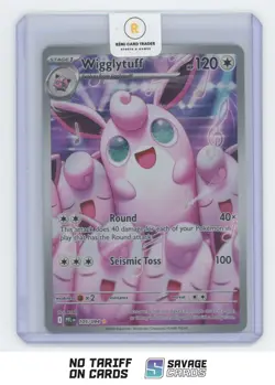 2025 Pokemon Mega Evolution Phantasmal Flames Wigglytuff #105/094 Illustration - Image 1