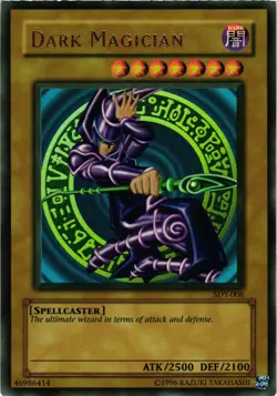 Yugioh Dark Magician SDY-006 Unlimited Edition Ultra Rare MP/HP - Image 1