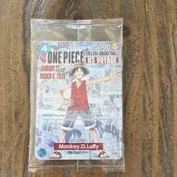 Bandai Namco Monkey.D.Luffy One Piece CCG US Voyage Promo Card P-055 - Image 1
