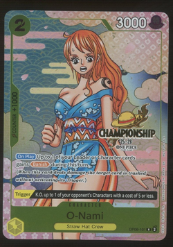 Auction #2 One Piece English OP06-101 O-Nami Championship 25-26 Event Pack - Image 1