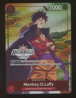 One Piece English P-001 Monkey D Luffy Offline Regionals 2024 Promo - Image 1