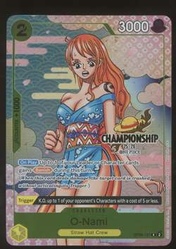 Auction #1 One Piece English OP06-101 O-Nami Championship 25-26 Event Pack - Image 1