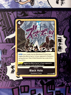 Black Hole OP09-098 English Uncommon Emperors In New World One Piece Card Game - Image 1