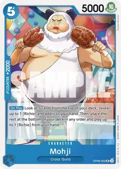 Mohji OP09-053 English Uncommon Emperors In New World One Piece Card Game - Image 1