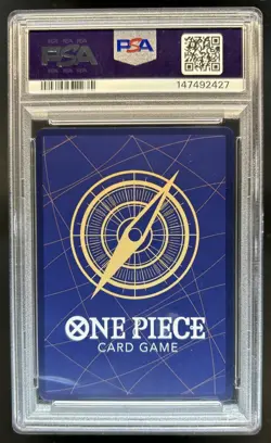 2026 One Piece Dracule Mihawk Secret Rare Manga Art #OP14-119 PSA 9 - Image 2