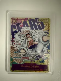 Namco Monkey.D.Luffy (OP05-119) Secret Rare Alternate Art Foil 10 Cost 12000 Po… - Image 1