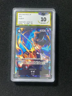 2025 One Piece Japanese Card Game P-105 P Character Sabo Holo PGS 10 LU57 - Image 1