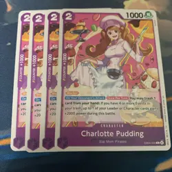 Charlotte Pudding Playset - EB04-034 x4 - The Azure Sea's Seven - One Piece TCG - Image 1