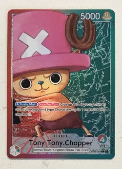 Tony Tony Chopper Alt Art Leader OP08-001 Two Legends English One Piece TCG - Image 1