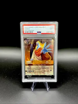 2023 Disney Lorcana Enchanted Chapter 1 Hades King of Olympus PSA 9 Mint! - Image 1