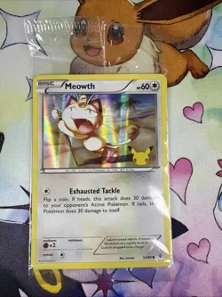 Meowth - 53/83 - Stamped 20th Anniversary Promo - Pokemon Card - Sealed - NM/M - Image 1