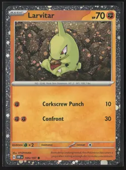 Larvitar - (Cosmos Holo) Common Miscellaneous Cards & Products 105/197 NM - Image 1