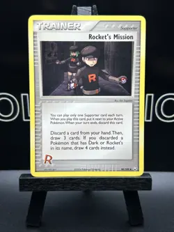 Rocket's Mission 88/109 2004 EX Team Rocket Pokemon Card Trainer - LP - Image 2