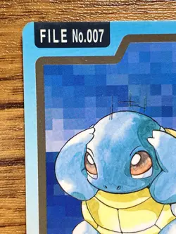 Pokemon Carddass Card Squirtle File No.7 Bandai Pocket Monsters 1997 - Image 3