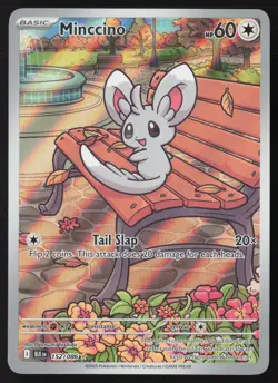 Minccino - 152/086 - Illustration Rare - Black Bolt - Pokemon Card - VLP/LP++ - Image 1